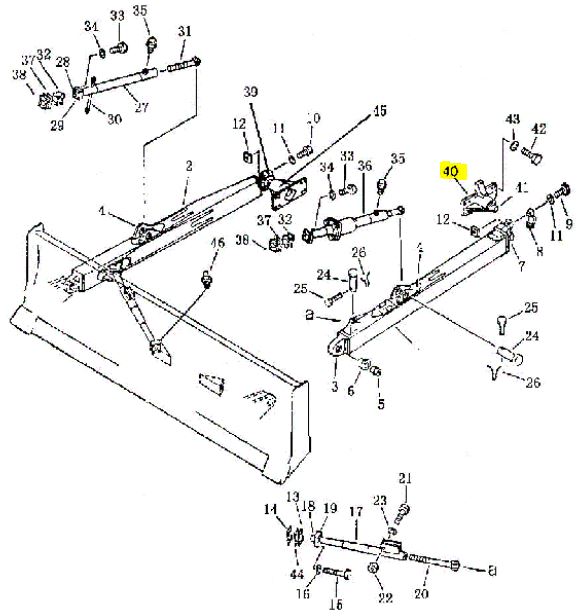 Цапфа левая 16L-80-30000 Цапфа левая 16L-80-30000